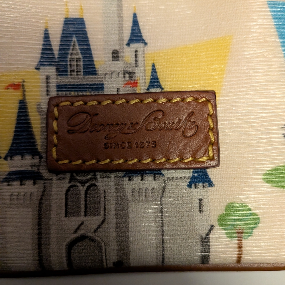 Disney World Retro Zip Wristlet by Dooney & Bourke W/ Keychain #1 - Picture 2 of 8